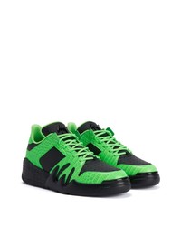 Baskets basses en cuir vertes Giuseppe Zanotti