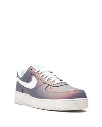 Baskets basses en cuir violet clair Nike