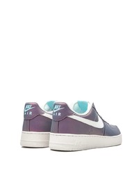 Baskets basses en cuir violet clair Nike