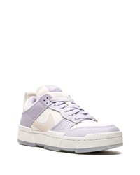 Baskets basses en cuir violet clair Nike