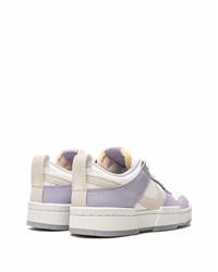 Baskets basses en cuir violet clair Nike