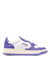 Baskets basses en cuir violettes AUTRY