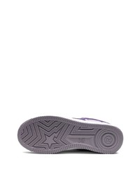 Baskets basses en cuir violettes A Bathing Ape