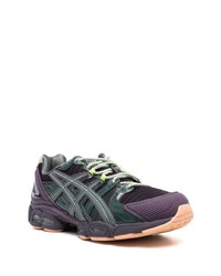 Baskets basses en cuir violettes Asics