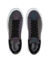 Baskets basses en cuir violettes Alexander McQueen