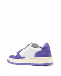 Baskets basses en cuir violettes AUTRY