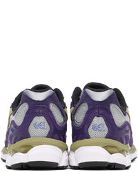 Baskets basses en cuir violettes Awake NY