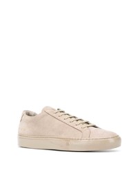 Baskets basses en daim beiges Common Projects