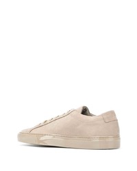 Baskets basses en daim beiges Common Projects