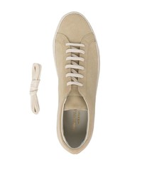 Baskets basses en daim beiges Common Projects