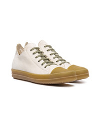 Baskets basses en daim beiges Rick Owens