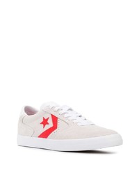 Baskets basses en daim beiges Converse