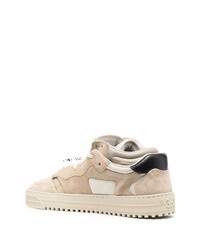 Baskets basses en daim beiges Off-White