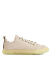 Baskets basses en daim beiges Giuseppe Zanotti