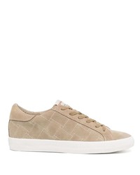 Baskets basses en daim beiges Kurt Geiger London