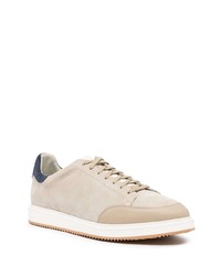 Baskets basses en daim beiges Brunello Cucinelli