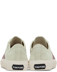 Baskets basses en daim beiges Tom Ford