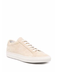 Baskets basses en daim beiges Common Projects