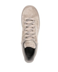 Baskets basses en daim beiges Alexander McQueen