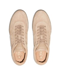 Baskets basses en daim beiges Tod's