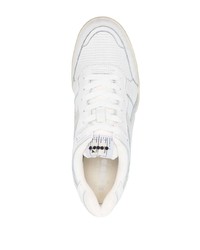 Baskets basses en daim blanches Diadora