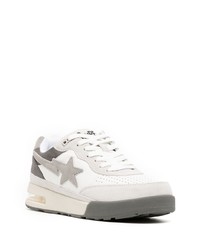 Baskets basses en daim blanches A Bathing Ape