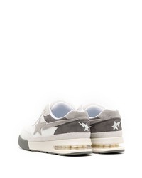 Baskets basses en daim blanches A Bathing Ape