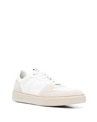 Baskets basses en daim blanches Woolrich