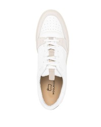 Baskets basses en daim blanches Woolrich