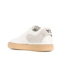 Baskets basses en daim blanches Y-3