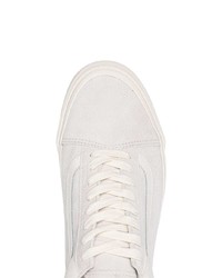 Baskets basses en daim blanches Vans