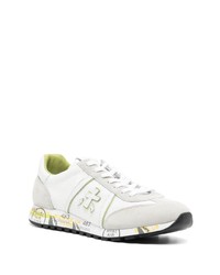 Baskets basses en daim blanches Premiata