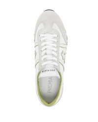 Baskets basses en daim blanches Premiata