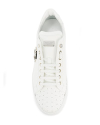 Baskets basses en daim blanches Philipp Plein