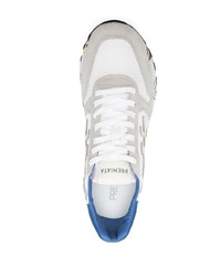 Baskets basses en daim blanches Premiata