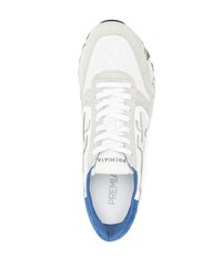 Baskets basses en daim blanches Premiata