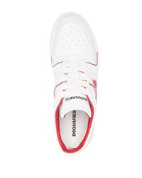 Baskets basses en daim blanches DSQUARED2