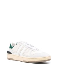 Baskets basses en daim blanches Lanvin