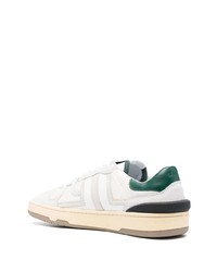 Baskets basses en daim blanches Lanvin