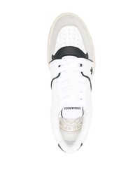 Baskets basses en daim blanches DSQUARED2