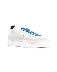 Baskets basses en daim blanches Diesel