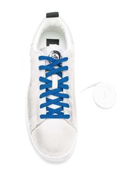 Baskets basses en daim blanches Diesel