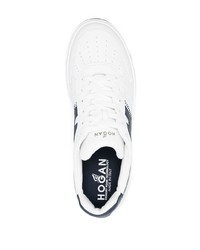 Baskets basses en daim blanches Hogan