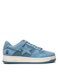 Baskets basses en daim bleu clair A Bathing Ape