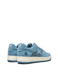 Baskets basses en daim bleu clair A Bathing Ape