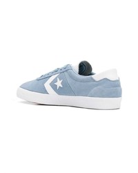 Baskets basses en daim bleu clair Converse