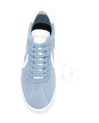 Baskets basses en daim bleu clair Converse