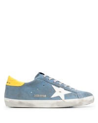 Baskets basses en daim bleu clair Golden Goose