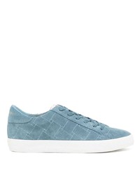 Baskets basses en daim bleu clair Kurt Geiger London