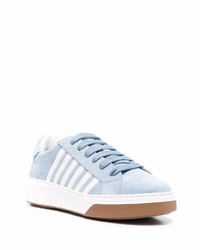 Baskets basses en daim bleu clair DSQUARED2